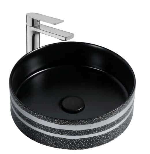 Lavoar pe Blat Negru Ceramica 360x360x125mm / Keramka LX-7330 Art Basin